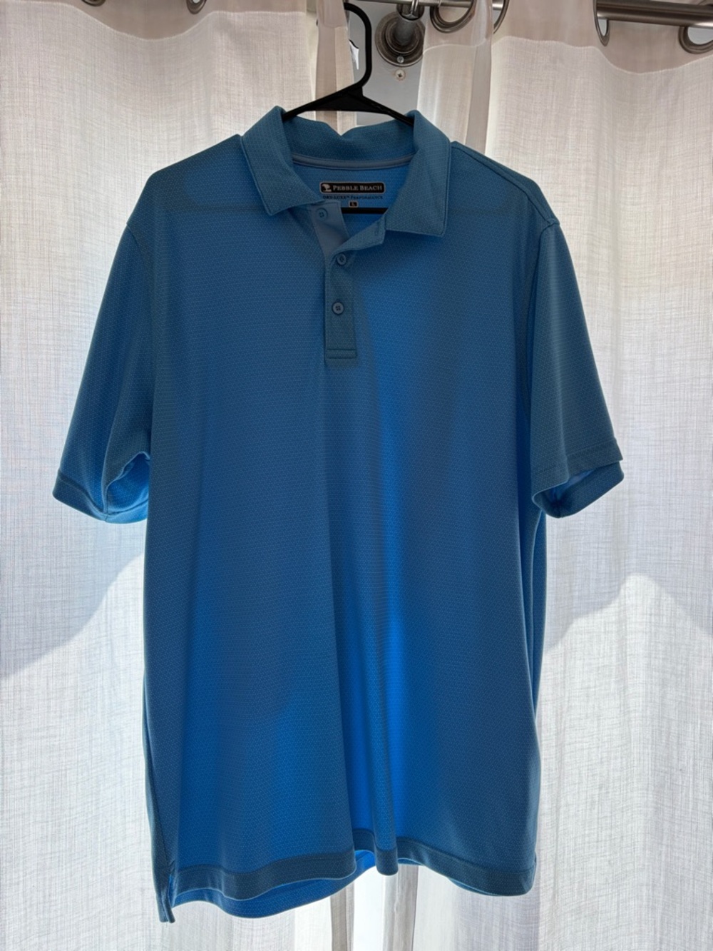 Pebble Beach Men’s Light Blue Performance Polo
